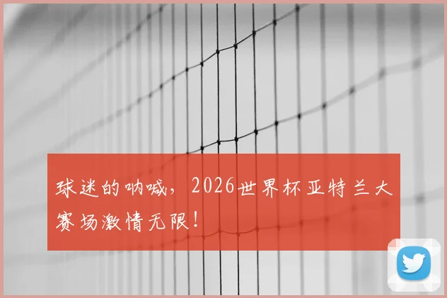 球迷的呐喊，2026世界杯亚特兰大赛场激情无限！