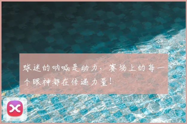 球迷的呐喊是动力，赛场上的每一个眼神都在传递力量！