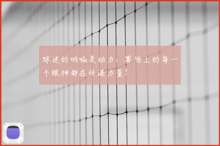 球迷的呐喊是动力,赛场上的每一个眼神都在传递力量!